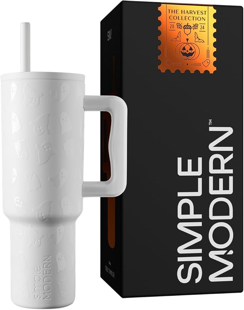 Simple Modern 40 oz Tumbler with Handle and Straw Lid | Halloween Leak-Proof Insulated Stainless ... | Amazon (US)