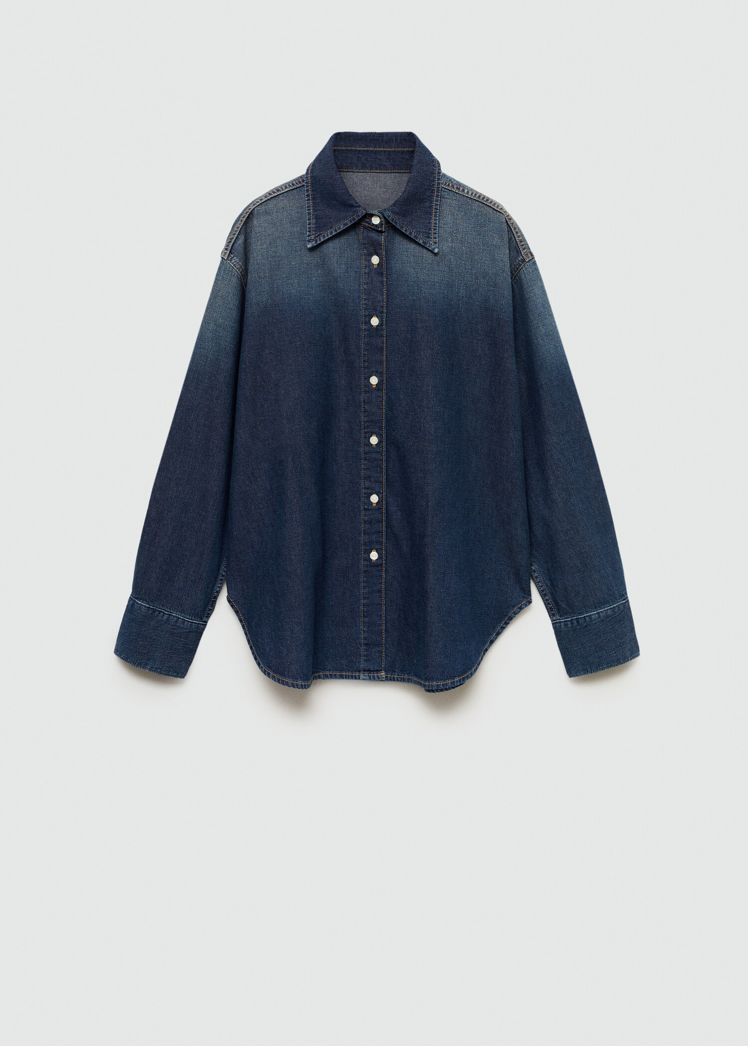 Oversize denim shirt | MANGO (US)