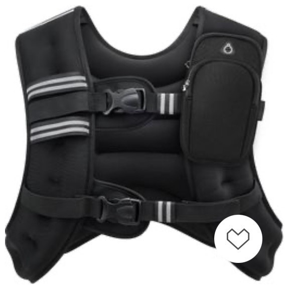12 lb weighted vest. Perfect for walks, household chores, adding weight to your home workouts! 