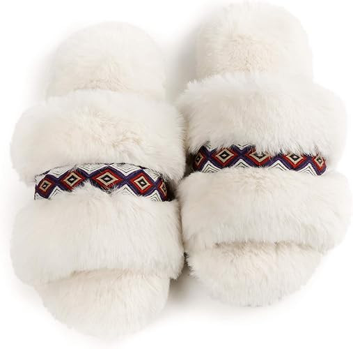 RockDove Women's Arizona Fluff Memory Foam Slide Slipper | Amazon (US)