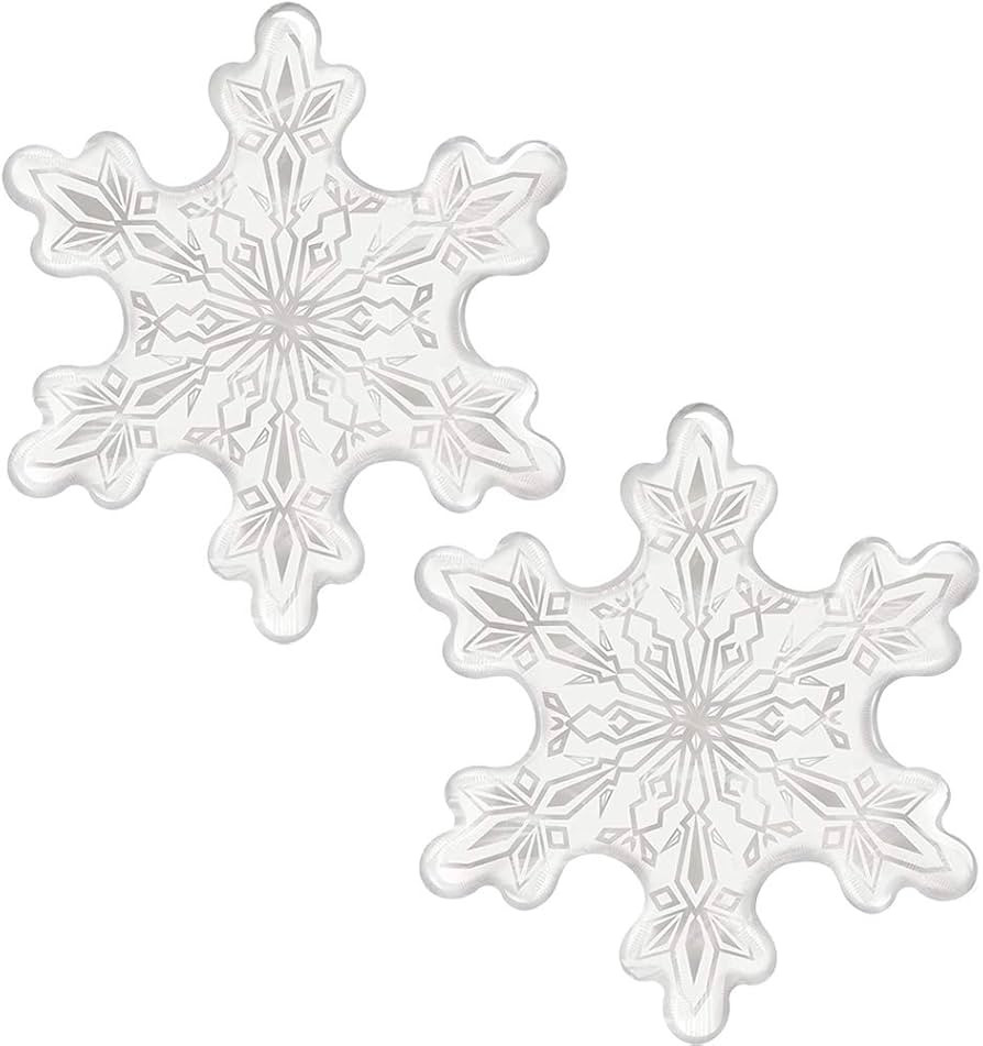 2 pcs 36inch Winter Theme Clear Snowflake Mylar Balloons Suitable for Congrats Grad Graduation Ce... | Amazon (US)