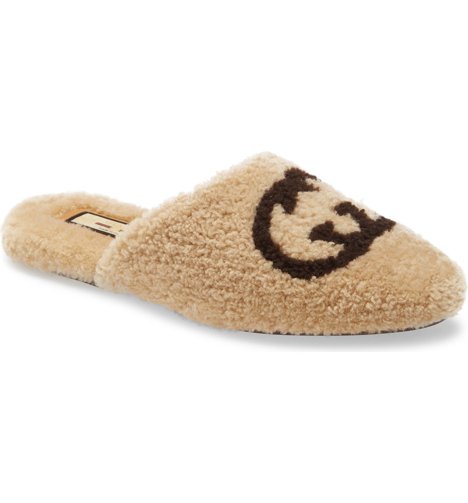 Flamel Logo Faux Shearling Slipper | Nordstrom