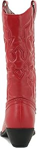 Soda Women's Red Reno Western Cowboy Pointed Toe Knee High Pull On Boots | Amazon (US)