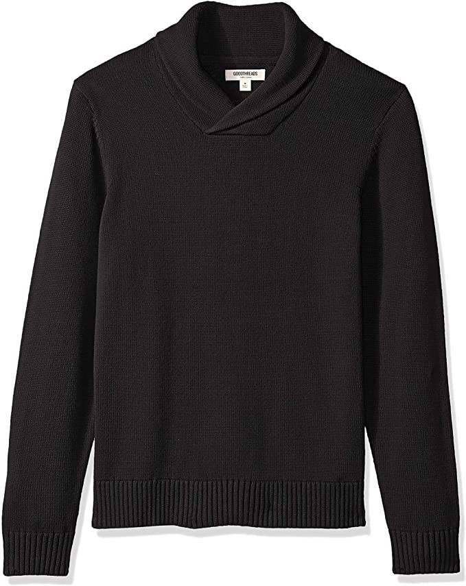 Amazon Brand - Goodthreads Men's Soft Cotton Shawl Sweater | Amazon (US)