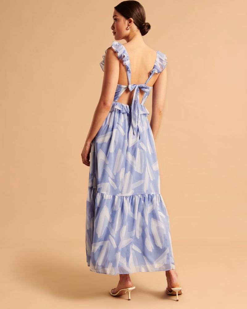 Women's Drama Ruffle Maxi Dress | Women's Dresses & Jumpsuits | Abercrombie.com | Abercrombie & Fitch (US)