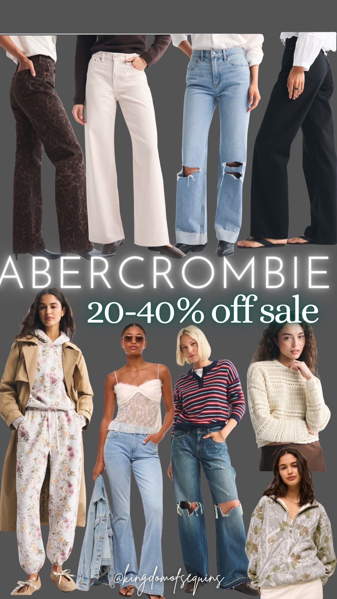 Abercrombie jeans up to 40% off!!!