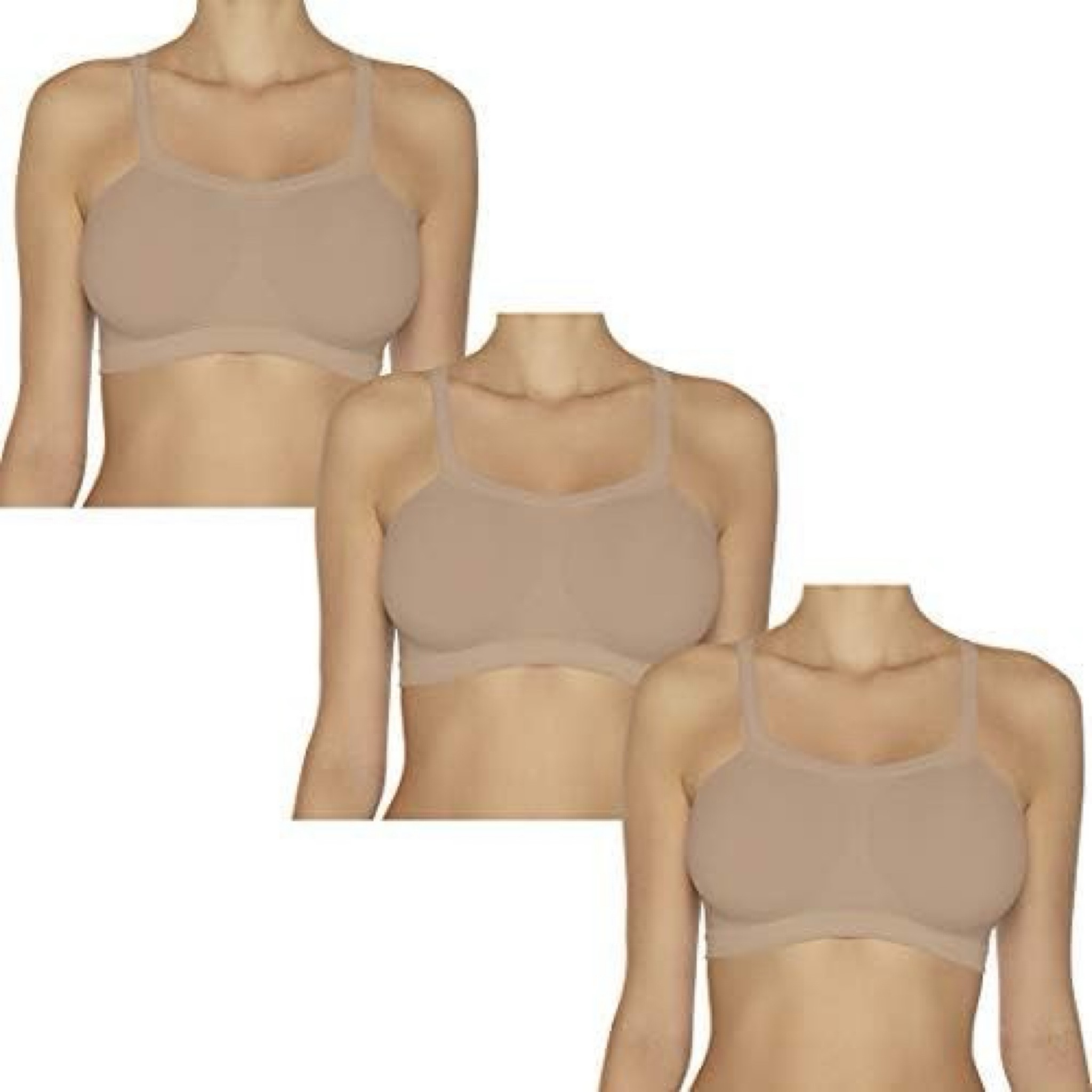 Kit 3 Sutiãs Bandini Seamless, Hanes, Feminino

#LTKbrasil