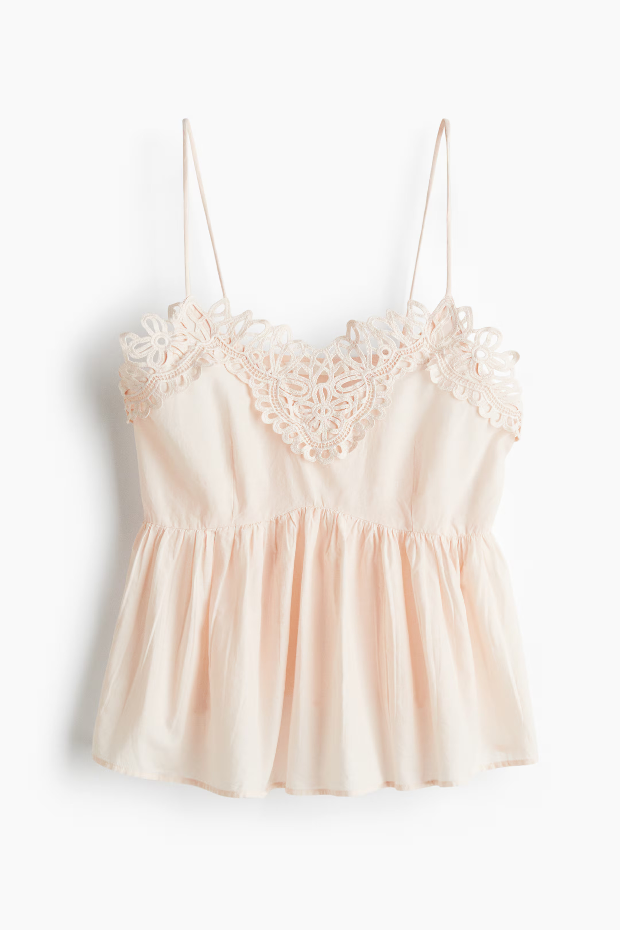 Lace-Trimmed Strappy Top | H&M (US + CA)