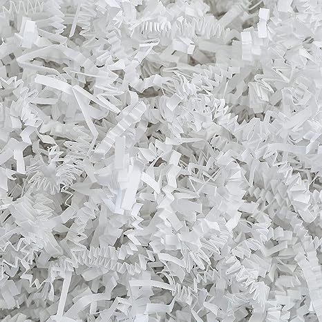 Crinkle Cut Paper Shred Filler (1 LB) for Gift Wrapping & Basket Filling - White | MagicWater Sup... | Amazon (US)