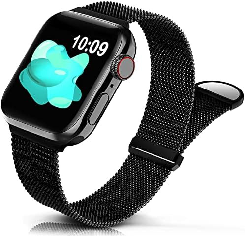 Sunnywoo Metal Stainless Steel Band Compatible with Apple Watch Bands 38mm 40mm 41mm 42mm 44mm 45... | Amazon (US)