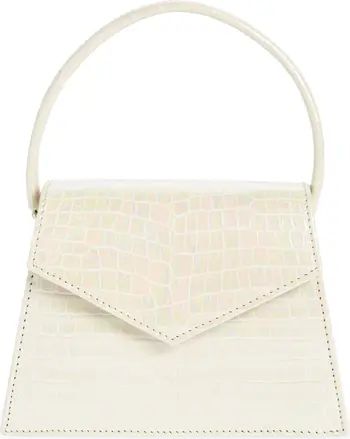 The Zaza Croc Embossed Leather Top Handle Bag | Nordstrom