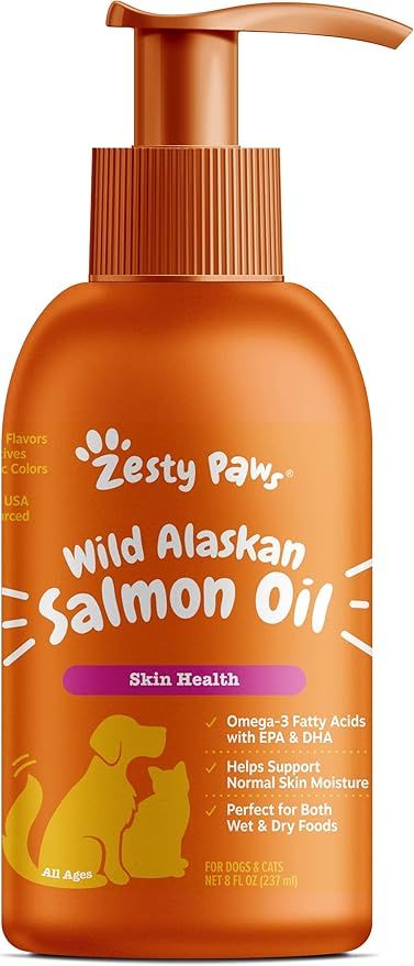 Pure Wild Alaskan Salmon Oil for Dogs & Cats - Supports Joint Function, Immune & Heart Health - O... | Amazon (US)