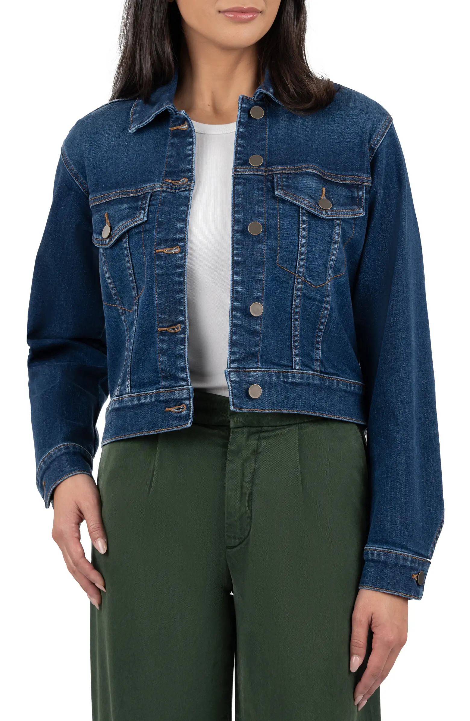 Angela Crop Denim Jacket | Nordstrom