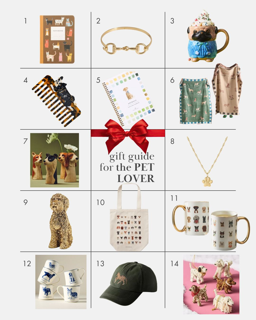 Gifts guide for the pet lovers! Pet inspired holiday gifts| pet theme gifts| dog gifts| cat gifts| horse gifts| animal theme gift guide | pet gift guide 

 #LTKGiftGuide #LTKHoliday #LTKHome