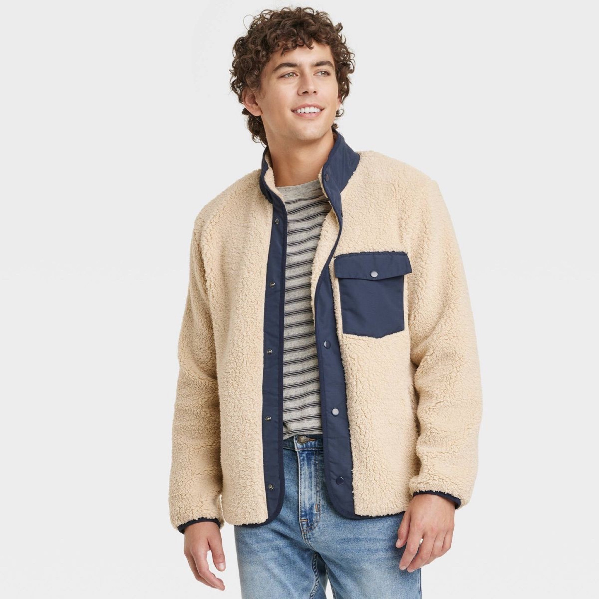 Pile-Lined Fleece Jacket curated on LTK