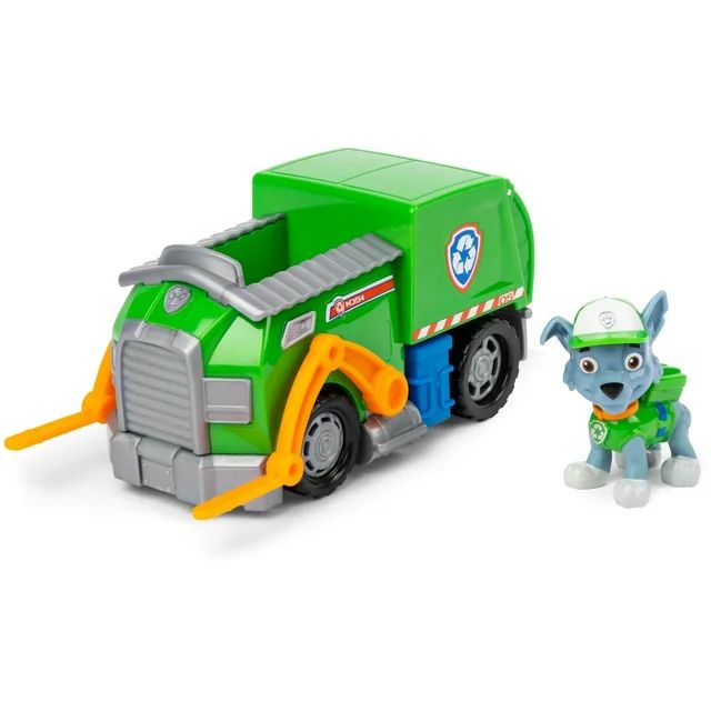 PAW Patrol, Rocky’s Recycle Truck Vehicle with Collectible Figure, for Kids Aged 3 and up | Walmart (US)