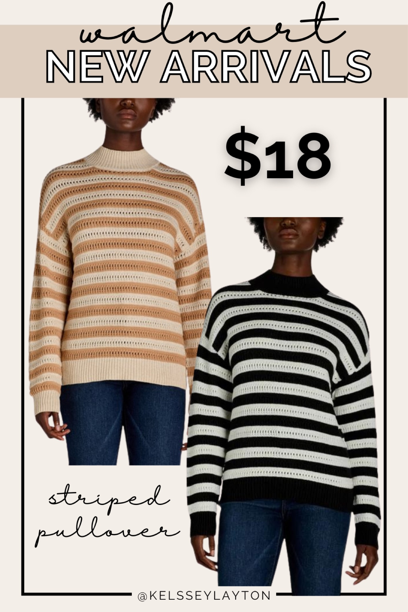 Walmart new arrival, time and tru sweater, striped sweater 

#LTKStyleTip #LTKFindsUnder50