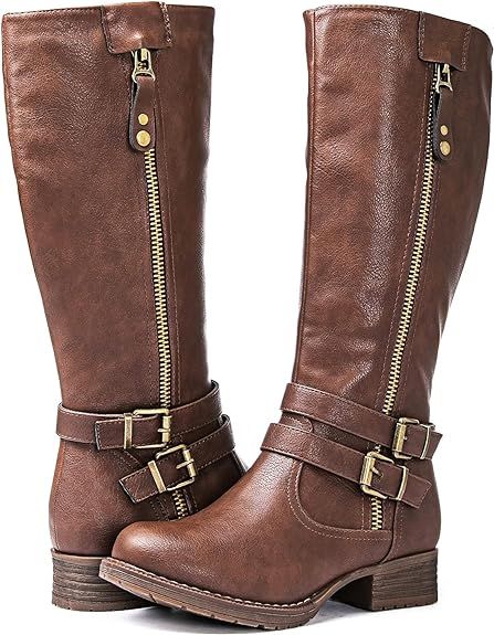 GLOBALWIN Women's Knee High Riding Boots | Amazon (US)