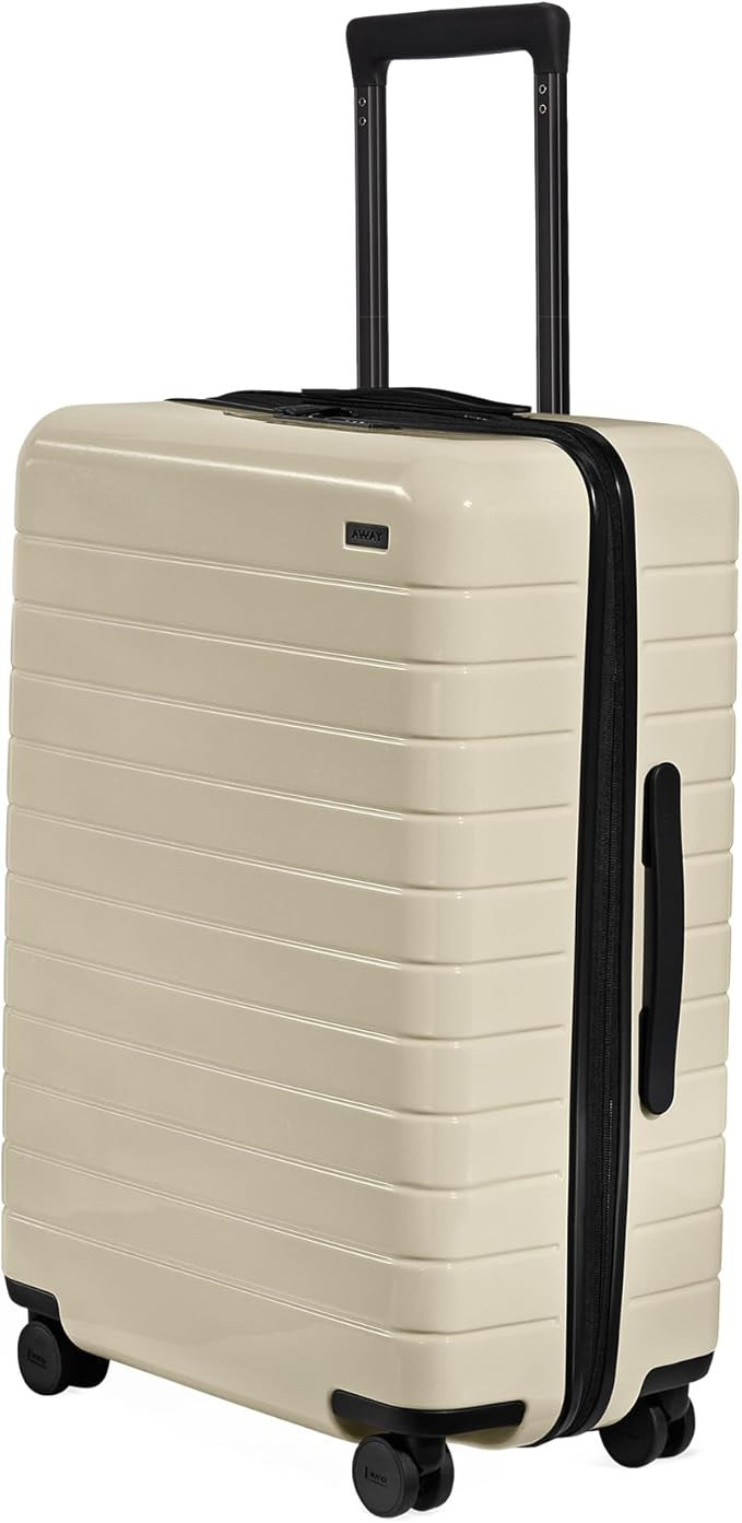 Away Medium Checked Luggage, Lightweight Hard Shell Suitcase with Spinner Wheels, Durable Rolling... | Amazon (US)