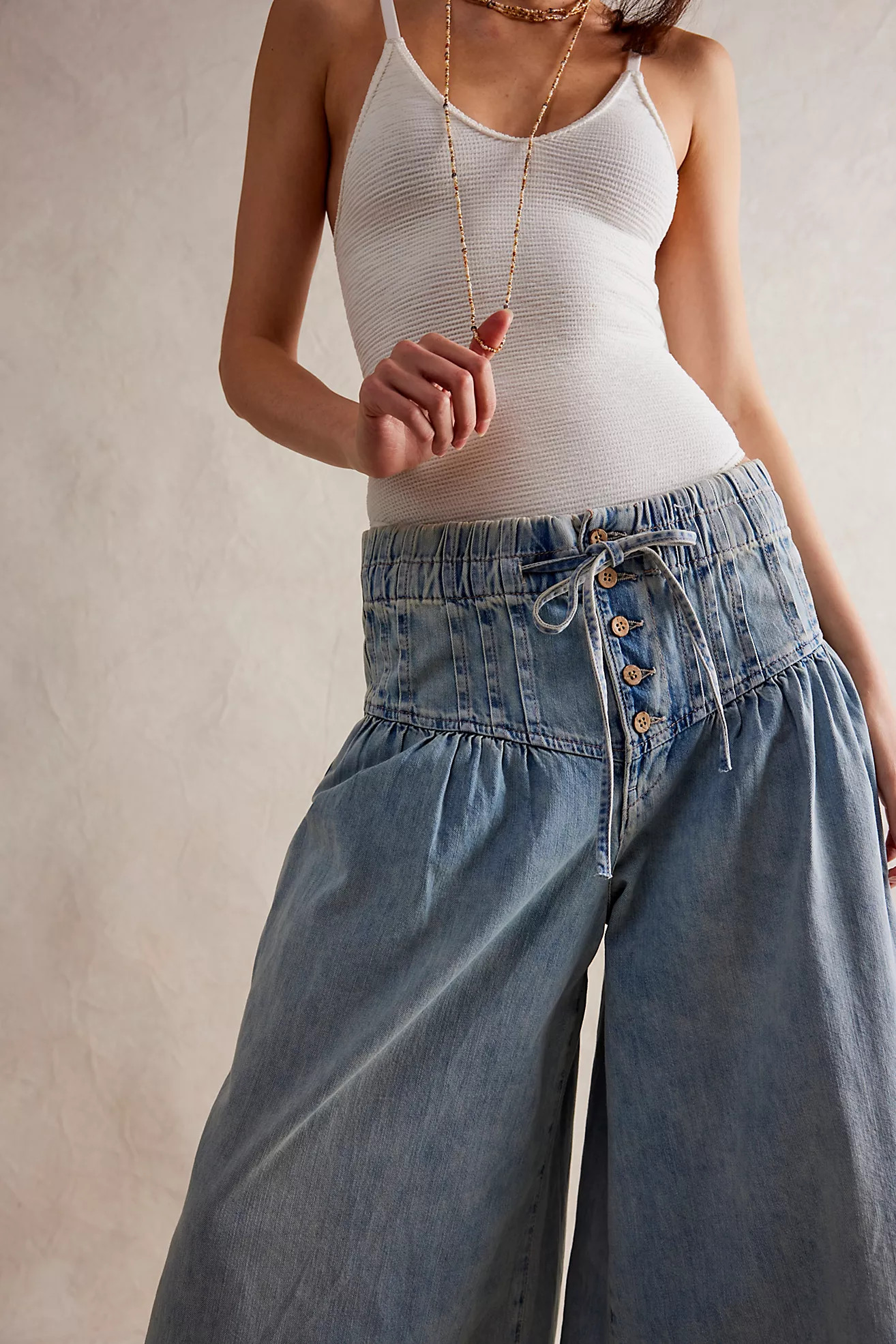 We The Free Forget Me Knot Pull-On Jeans | Free People (Global - UK&FR Excluded)