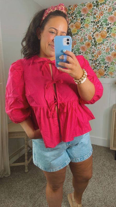 Cute little tie front top from Amazon that’s midsize curvy friendly! Love this pop of color for summer

Going out tops, bright pink, Amazon fashion, cool mom Amazon finds

#LTKSeasonal #LTKStyleTip #LTKMidsize