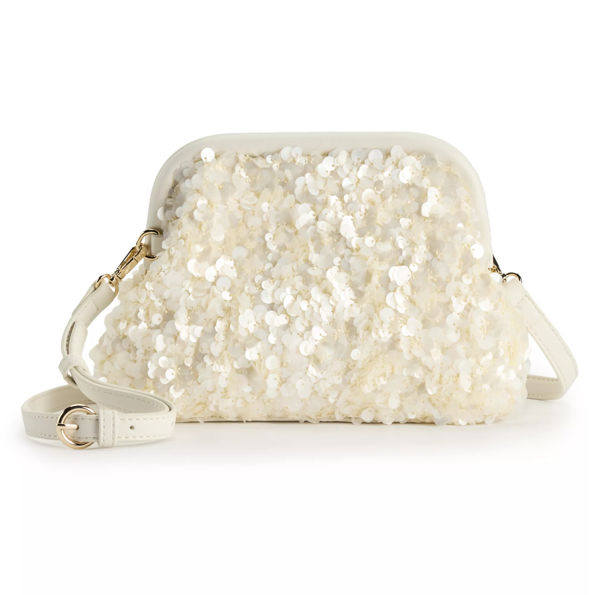 LC Lauren Conrad Sara Sequin Frame Clutch | Kohl's