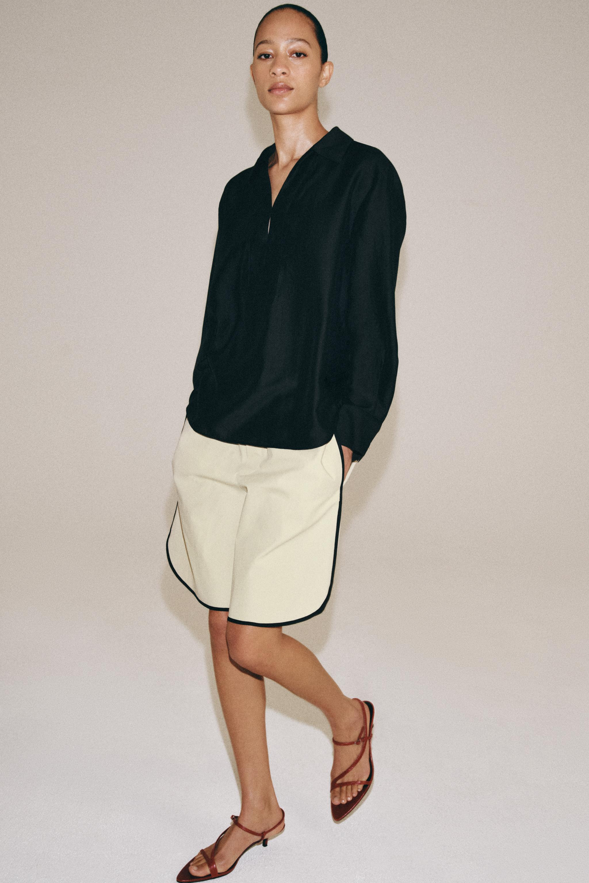 ZW COLLECTION PLAIN SHIRT | Zara Canada