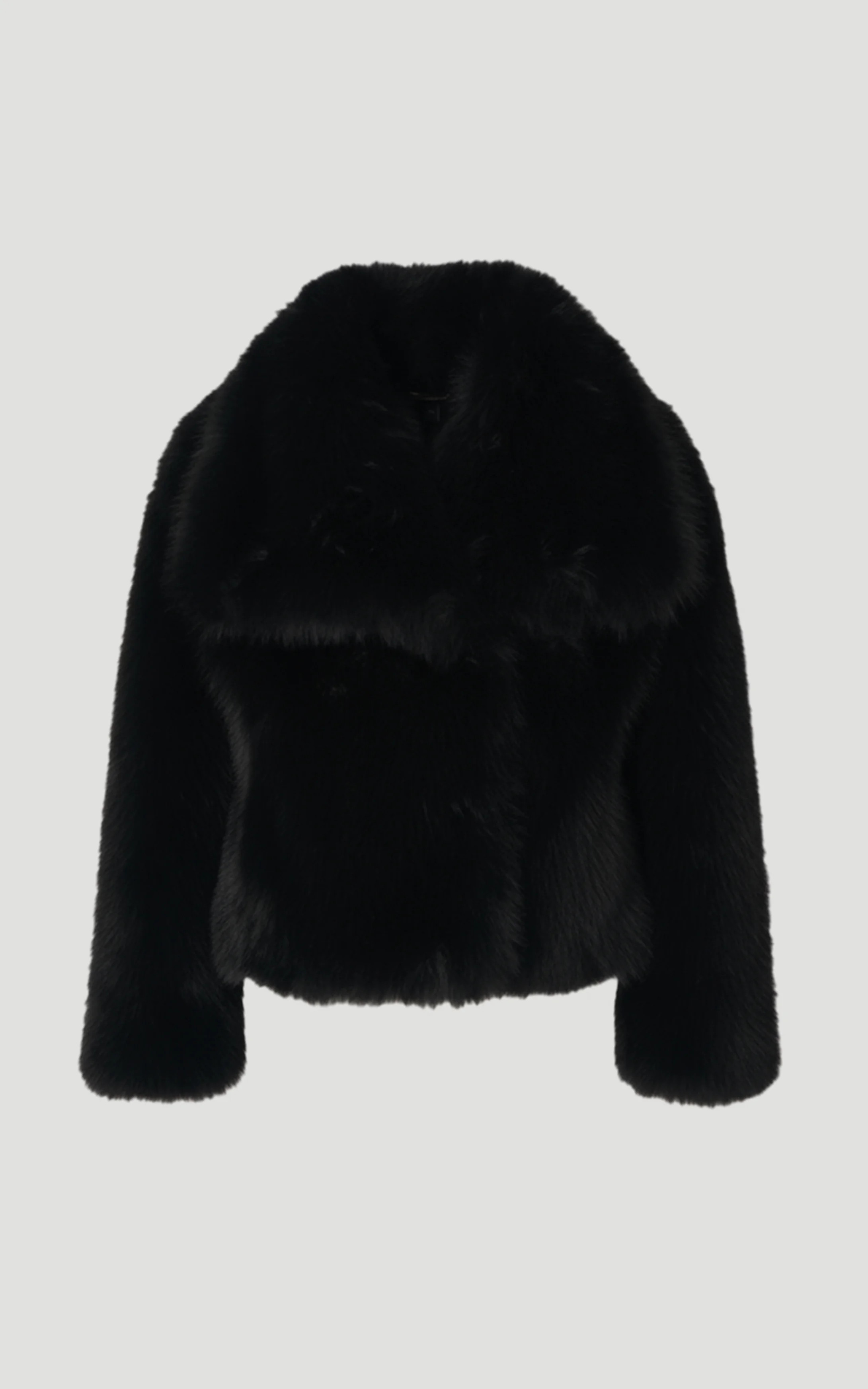 Textured Faux Fur Short Coat | Karen Millen UK + IE + DE + NL