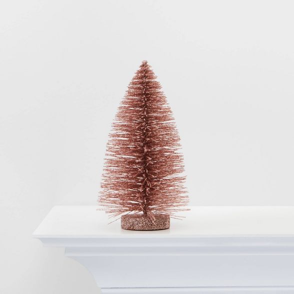 Small Bottle Brush Christmas Tree Decorative Figurine - Wondershop™ | Target