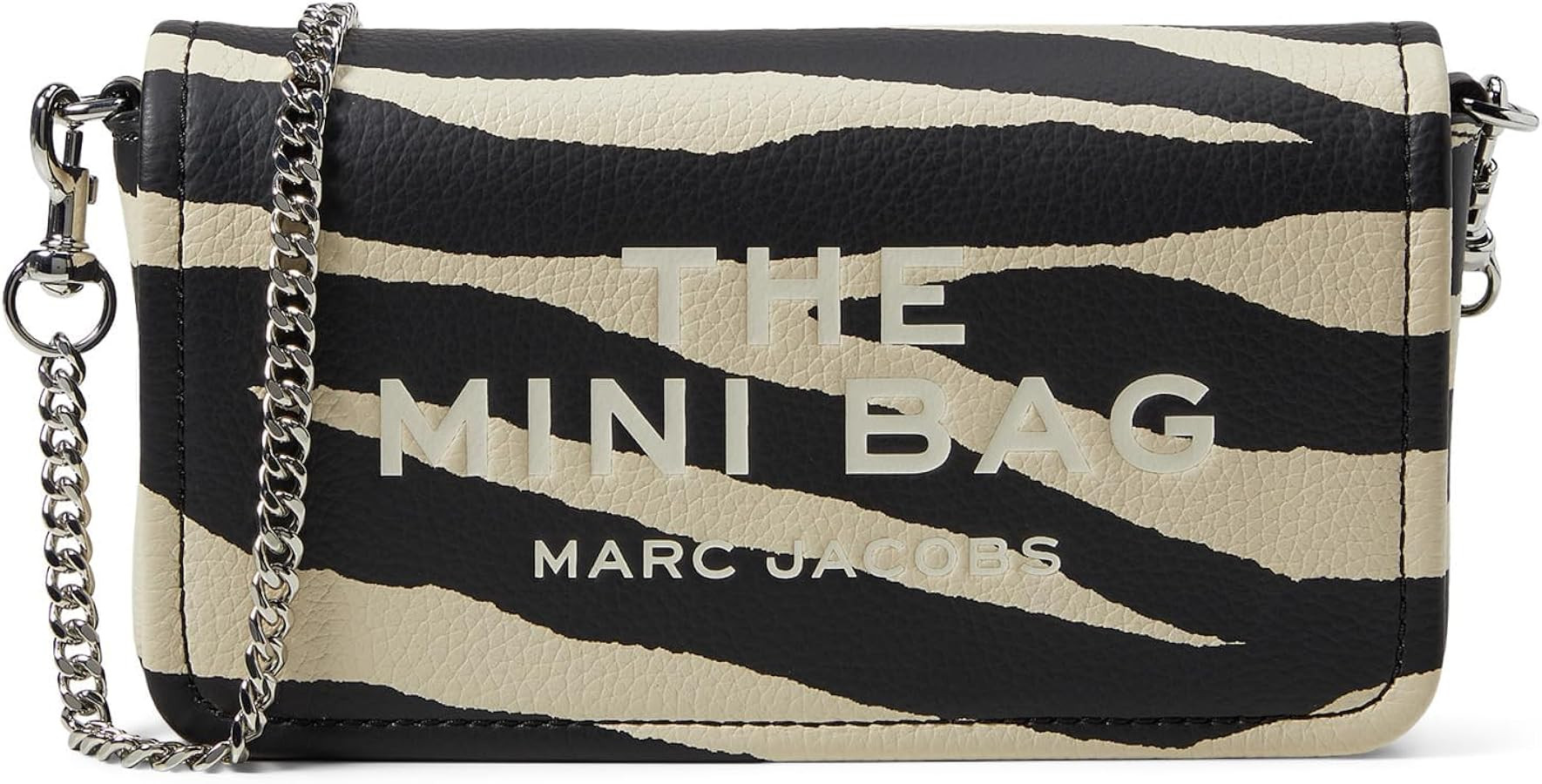 Marc Jacobs The Zebra Leather Chain Mini Bag, Black/White | Amazon (US)