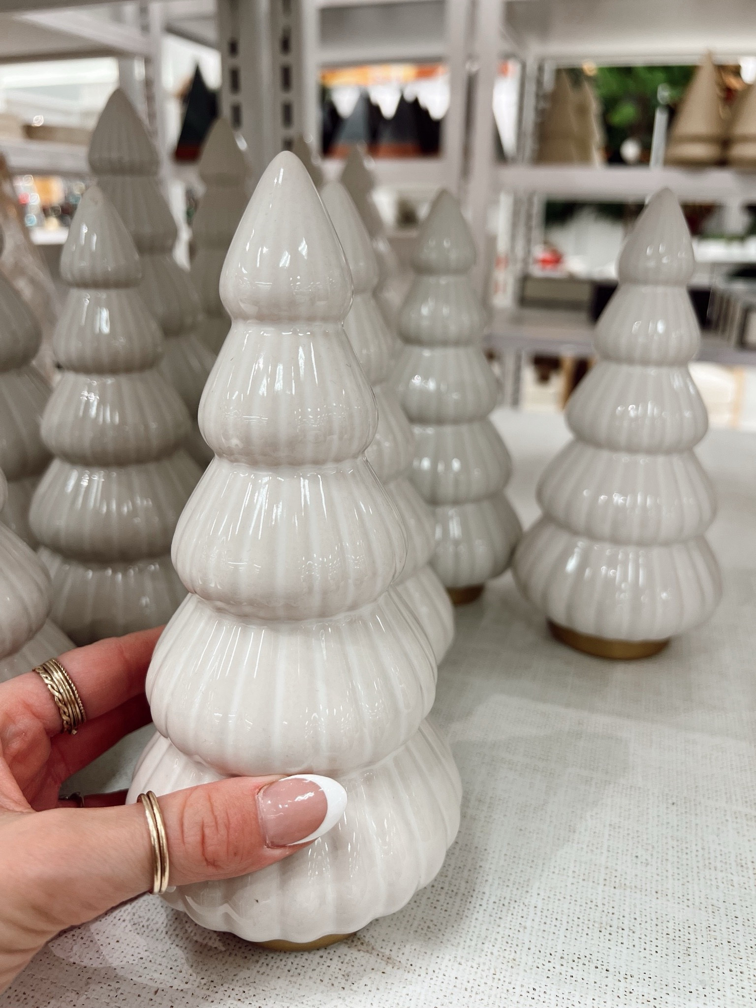 The viral ceramic trees are back in stock from Target. ✨ Perfect for decorating a fireplace mantle / accent decor for Christmas 

#LTKFindsUnder50 #LTKSeasonal #LTKHoliday
