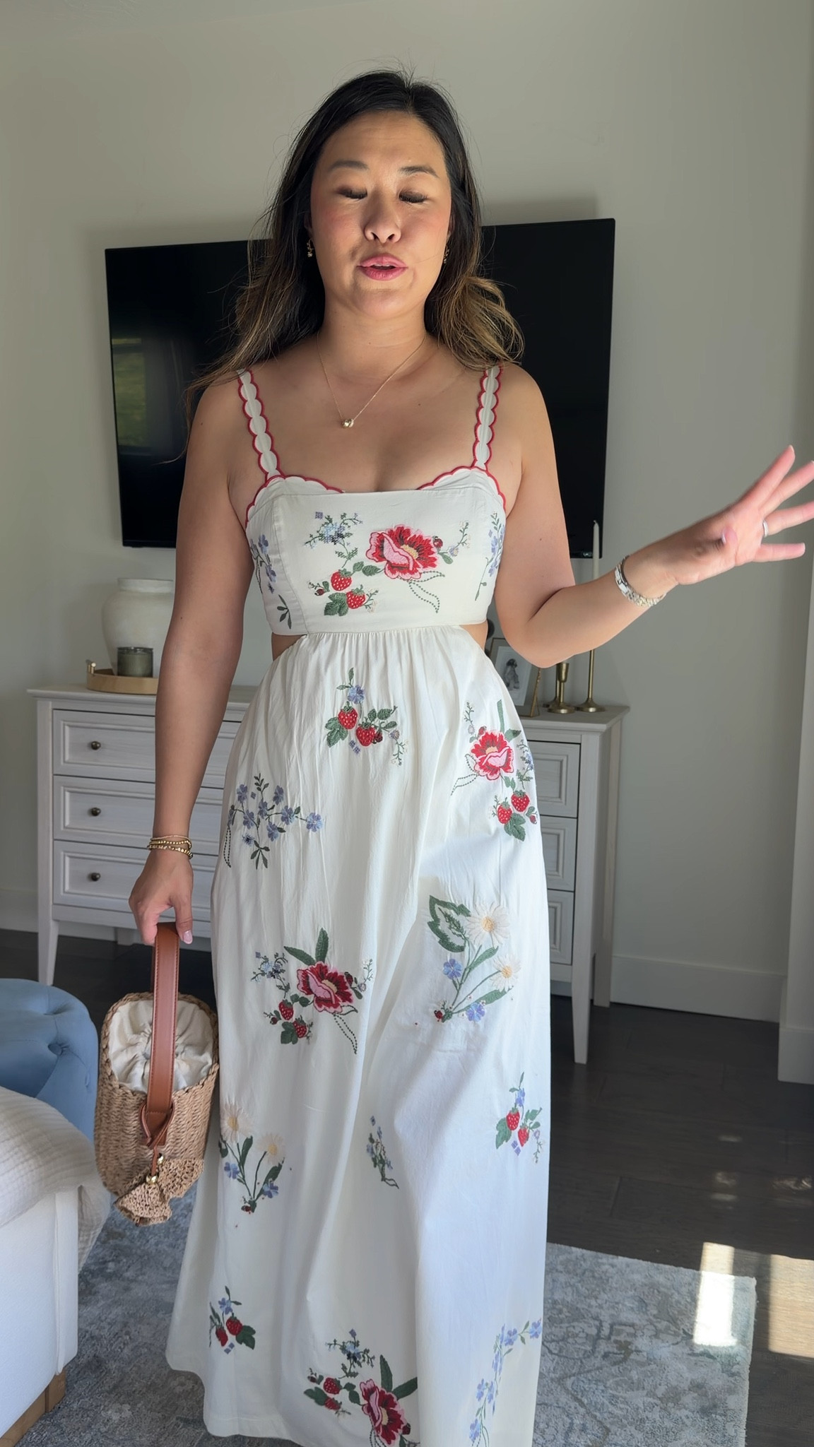 Abercrombie Bra Free Embroidered Dress: Small