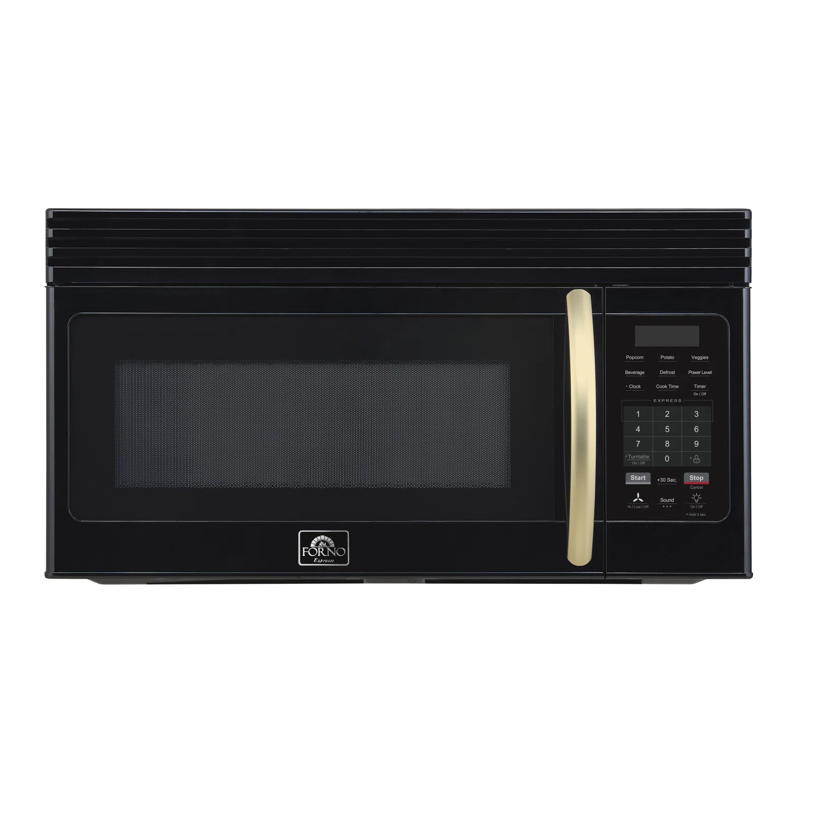 Forno Scalo 30-Inch Over the Range Microwave, Black – 1.6 cu.ft, 300 CFM Convertible Vent FOTR3... | Wayfair North America