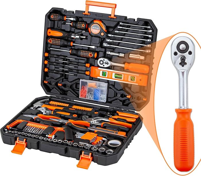 CARTMAN 238-Piece Socket Wrench Auto Repair Tool Combination Package Mixed General Household Hand... | Amazon (US)