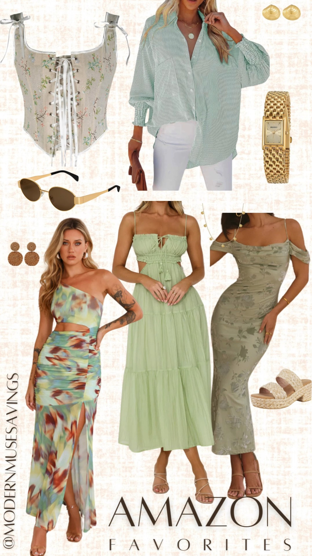 All sorts of greens for your summer vacays 💚in love with the dresses and corset… suck good prices too!! 

#LTKFindsUnder50 #LTKStyleTip #LTKSummerSales