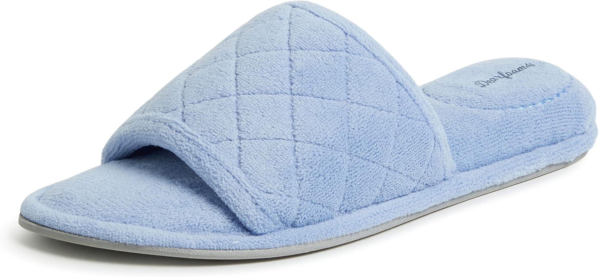 Dearfoams Women's Memory Foam Indoor Summer House Slide Slipper | Amazon (US)