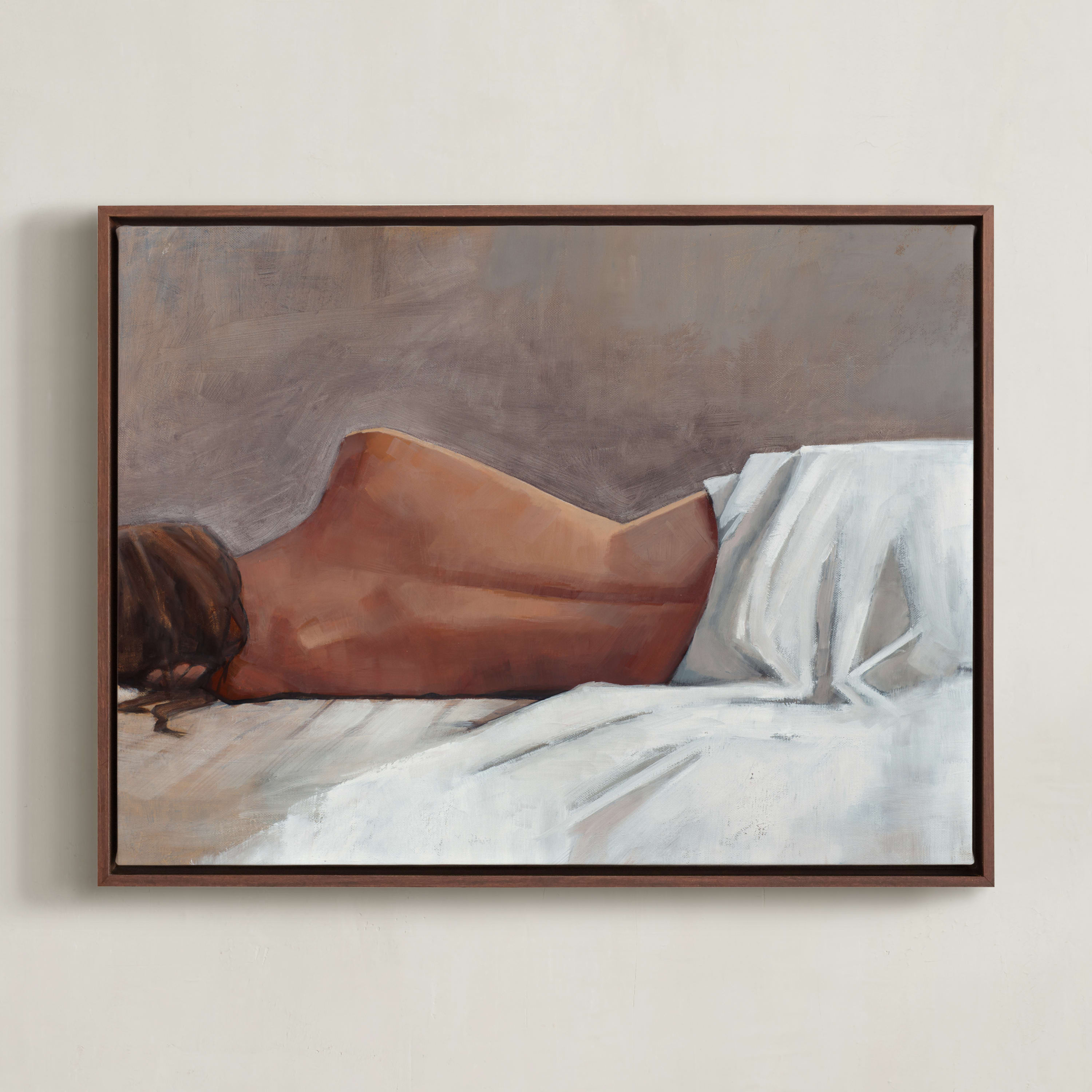 "Draped Figure Study in White" - Grownup Open Edition Non-custom Art Print by Rachel Nelson. | Minted
