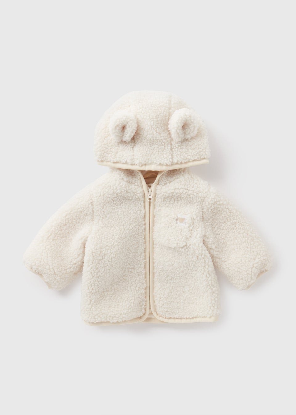 Baby Cream Borg Jacket (Newborn-23mths) | Matalan (UK)