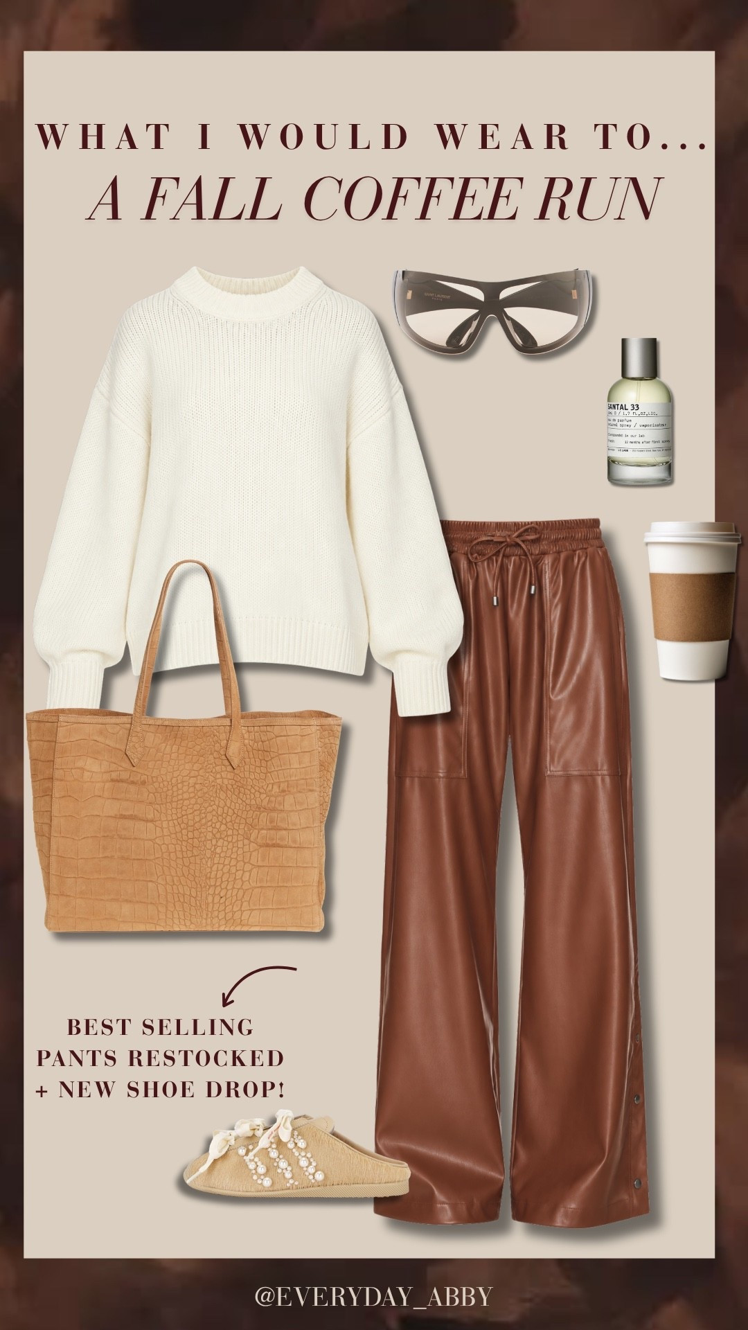 Coffee run but make it chic 🤎☕️ These best selling pants are FINALLY restocked and can we talk about the new shoe drop?! SO good!! 😍🙌