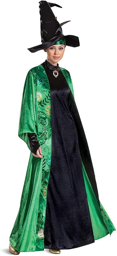 Professor McGonagall Costume, Official Deluxe Harry Potter Wizarding World Costume Dress and Hat | Amazon (US)