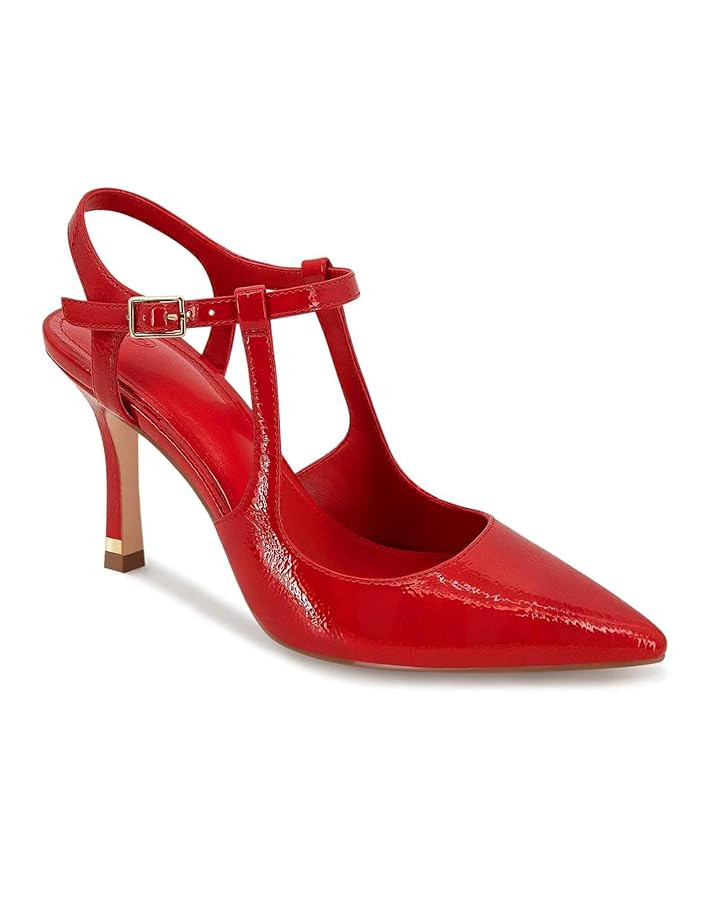 Coutgo Womens High Heels Pointed Toe Ankle Strap Pumps Patent Leather Sexy Stiletto Office Weddin... | Amazon (US)