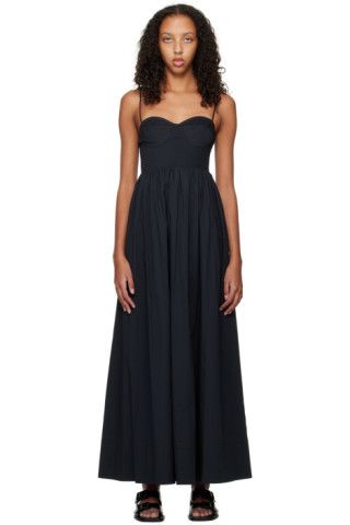 Staud - Black Landry Maxi Dress | SSENSE