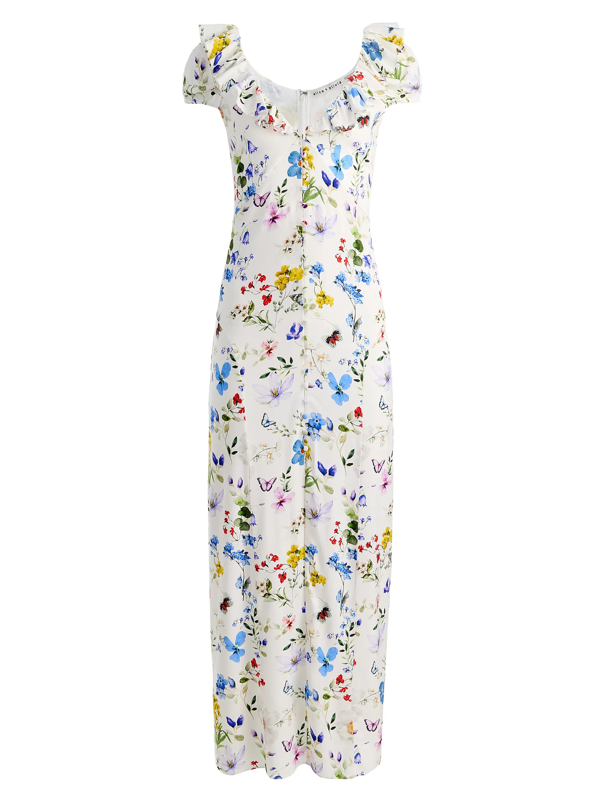 ALICE + OLIVIA Tara Twisting Vines Slipdress | Saks Fifth Avenue | Saks Fifth Avenue