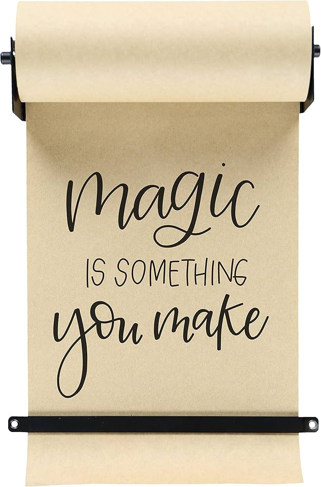 Roller Kraft Paper Roll Display, Wall Decor, Art Wall Mount, Kitchen Decor, Farmhouse Decor - (1)... | Amazon (US)