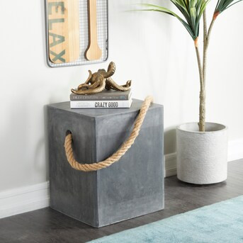 Grayson Lane Square Outdoor End Table 15-in W x 15-in L | Lowe's