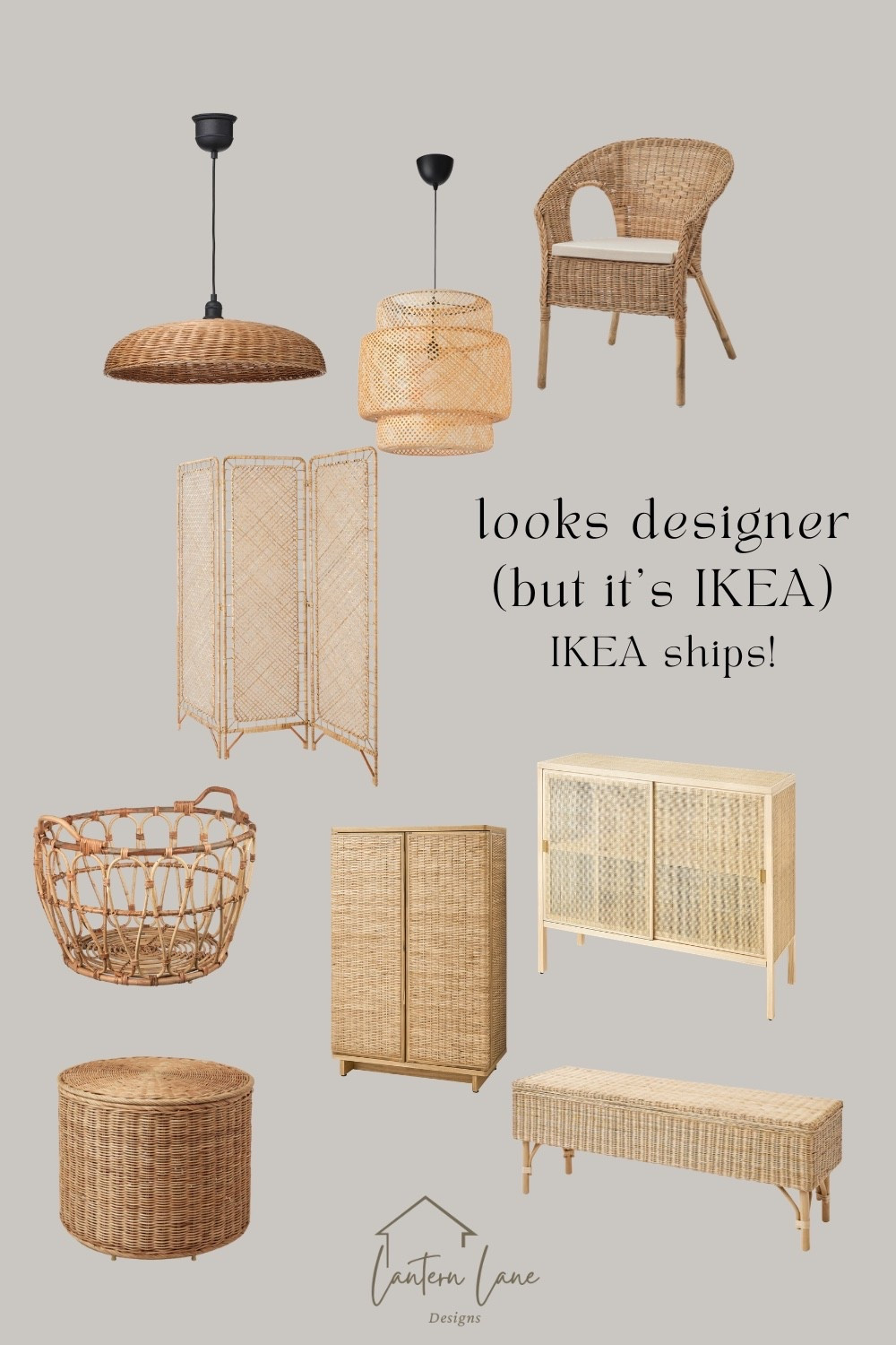 Rattan furniture and decor at IKEA so many great pieces. I love the rattan bench and cabinet. I had the rattan pendant in my office and it is so great for the price.

IKEA lighting, IKEA decor, IKEA furniture, rattan furniture, rattan decor

#LTKHome