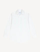 The Boyfriend: Fine Poplin, White | With Nothing Underneath