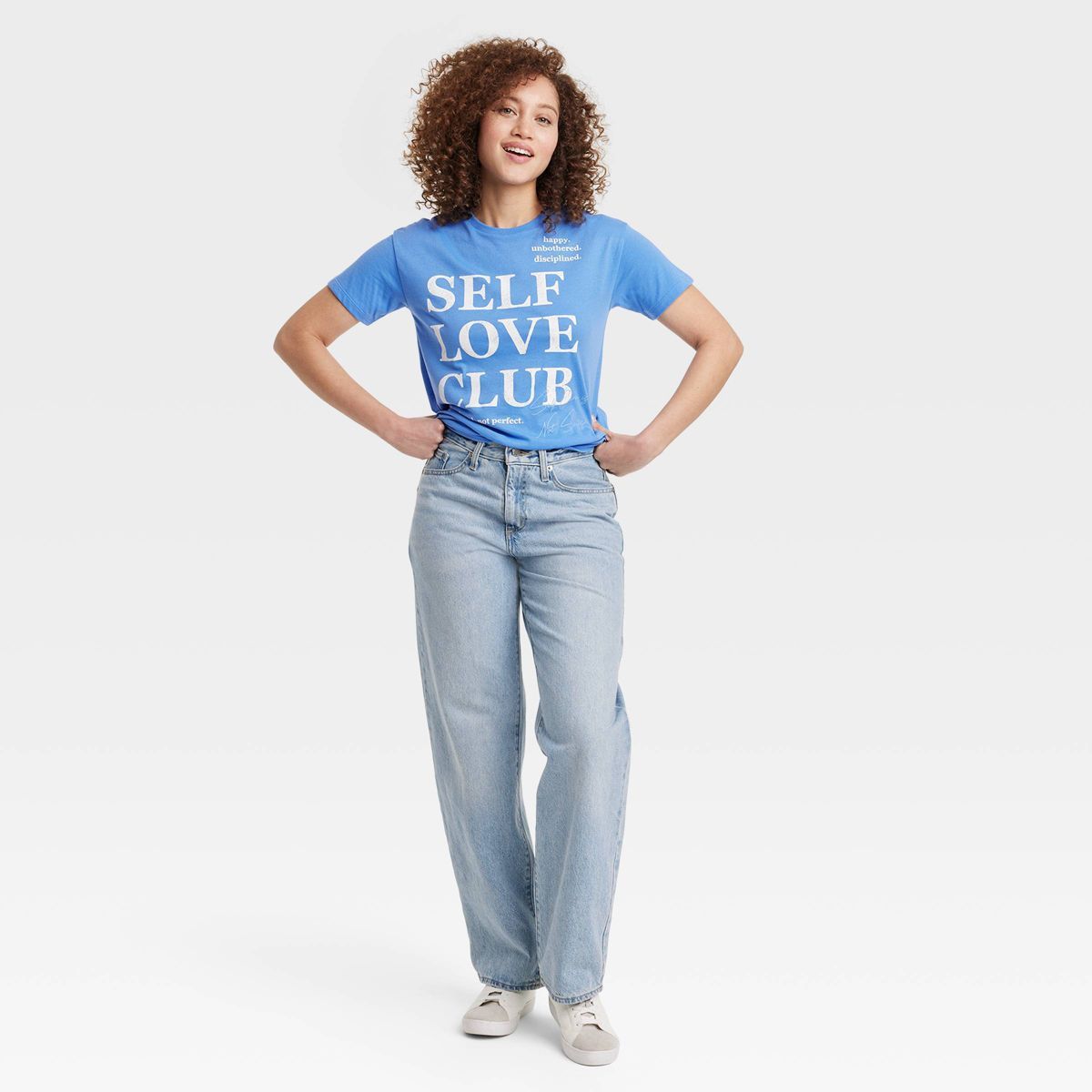 Women's Self Love Club Short Sleeve Graphic T-Shirt - Blue | Target
