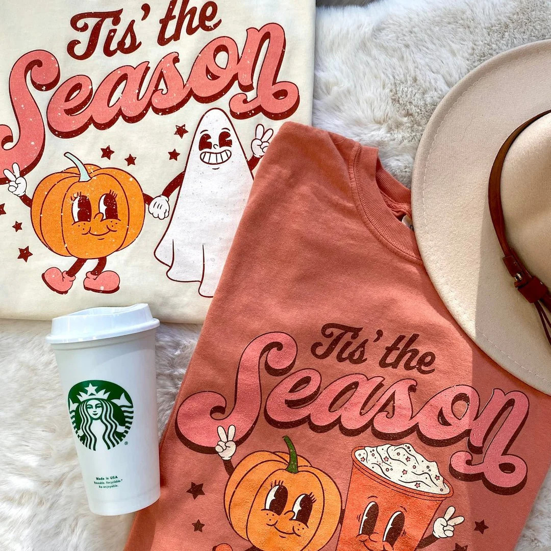 Autumn 'Tis The Season Characters' T-Shirt | United Monograms