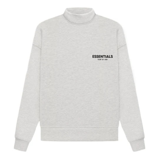 Fear of God Essentials SS22 Mockneck Light Oatmeal FOG-SS22-905 | KICKS CREW
